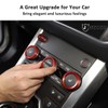 YIWANG Aluminum Alloy Car Interior Decorations Audio and Air Conditioning