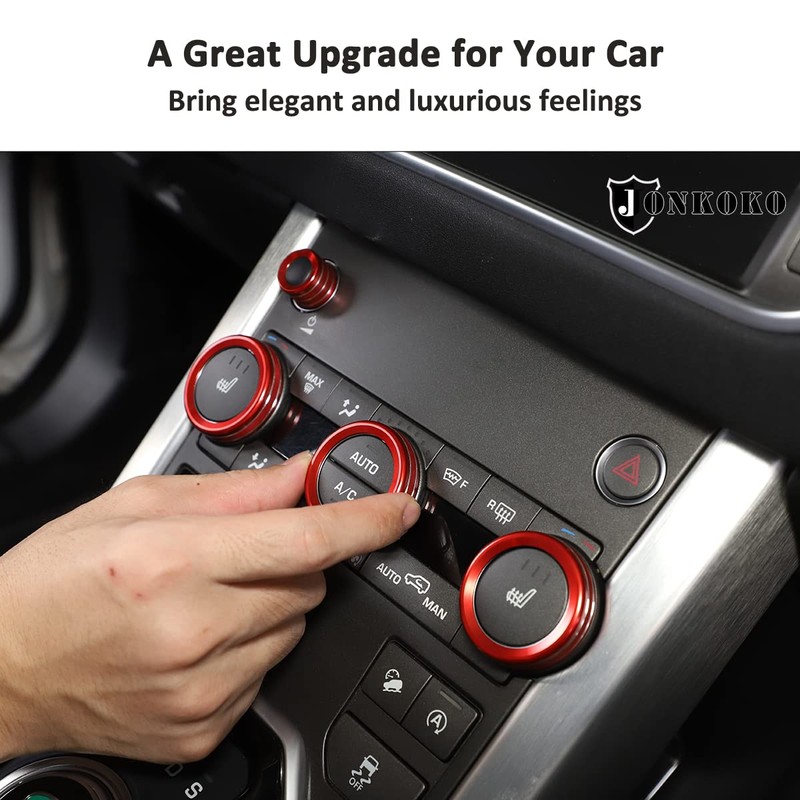 YIWANG Aluminum Alloy Car Interior Decorations Audio and Air Conditioning