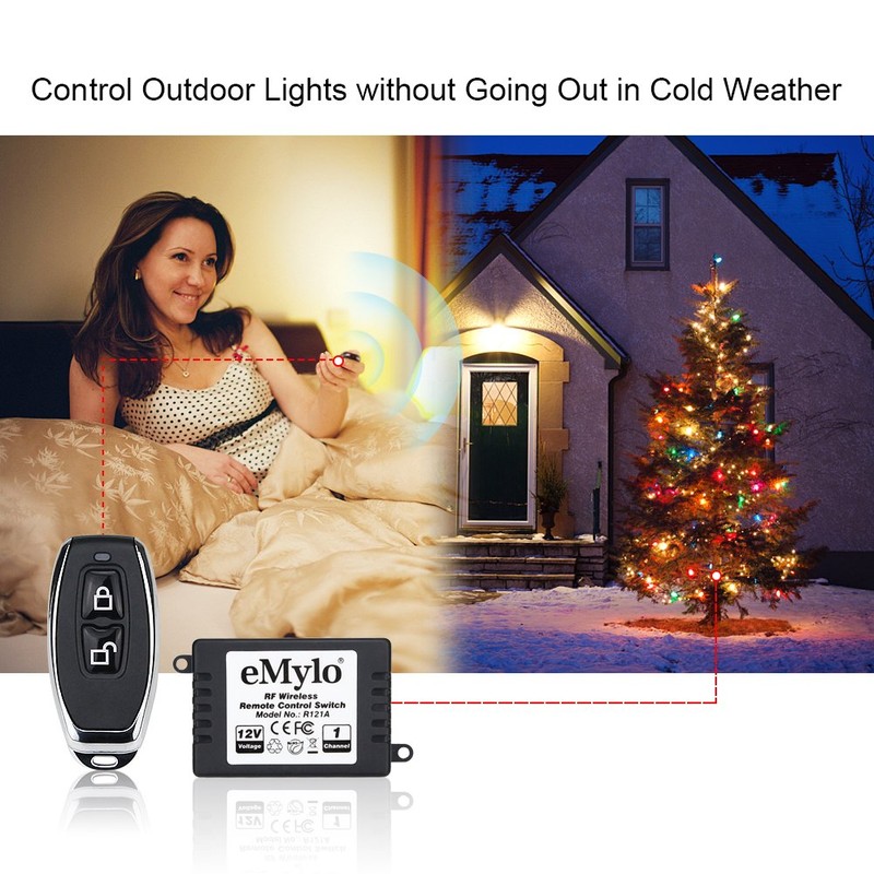 eMylo DC 12V 1CH 433Mhz RF Relay Smart Wireless Remote