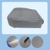 FZJDSD Gray Driver & Passenger Side Bottom Leather Replacement Seat