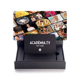 Acadèmia.tv - Online cooking classes - 12 months without limits in elegant gift box