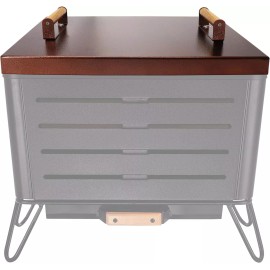 FEBTECH Firepit Lid Compatible for Tiki Brand - 21.5 Smokeless Snuffer Lid With 2 Handle