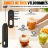 Espumador De Leche Y Café Batidores Electrico 3 Velocidades