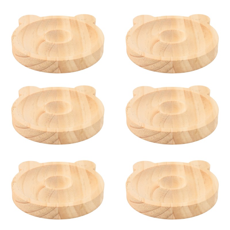 6pcs Jewelry Tray Solid Wood Bracelet Display Tray Decorative Exquisite