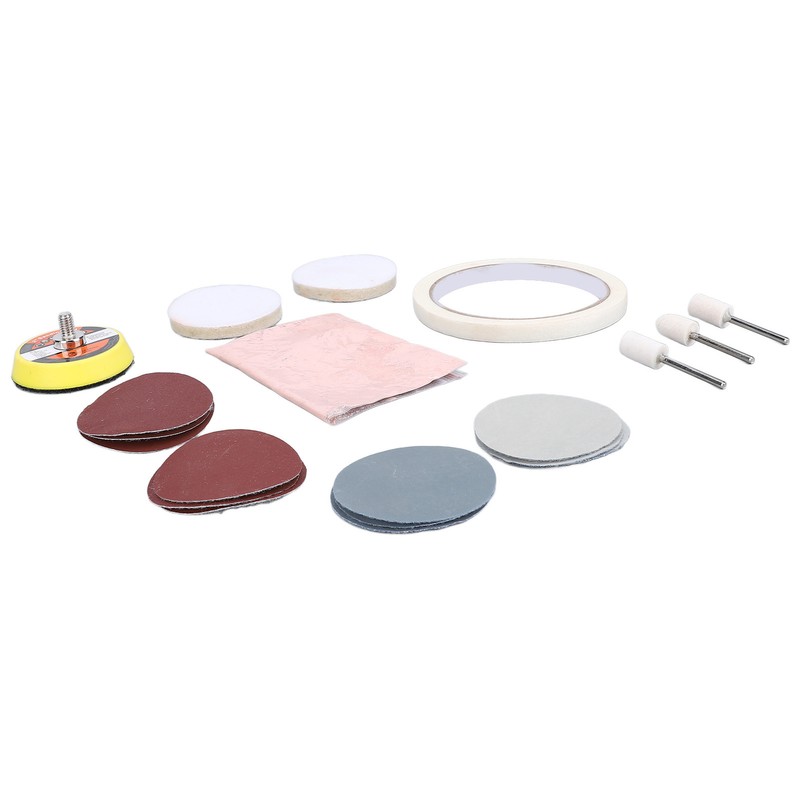 20 Pieces Watch Glass Polishing Kit Buffing Powder Felt Pad