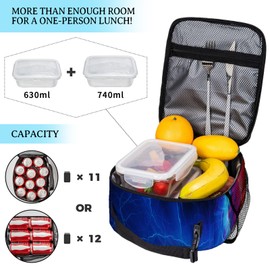 Cars Lunch Box for Boys Kids School Lunch Bag for Boys Girls Reusable Insulated Lunchbox Fire Lighting Car Lightweight Thermal Cooler Tote for School Picnic Travel Hiking Office