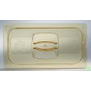 Rubbermaid 1/2 Gastronorm Hard Cover with Peg Hole - Amber