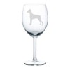 Wine Glass Goblet Doberman (10 oz)