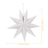 Lurrose Paper Star Lantern, 3 Pack 9 Pointed Star Lampshade