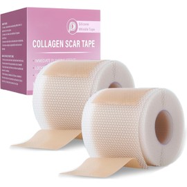 2 parches de silicona para cicatrices faciales, parches de silicona antiarrugas, 4 x 150 cm de silicona para cicatrices, ultrafinos, respetuosos con la piel, para sección, cirugías, quemaduras, acné