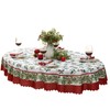 Newbridge Christmas Green and Red Nature’s Poinsettia Scalloped 60 x