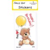 Suzy's Zoo Stickers 4-Pack, "Happy Birthday Bear" 10124