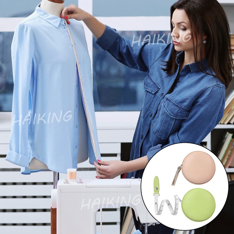 HAIKING Retractable Measuring Tape, 2 Pcs Soft Leather Tape Measure