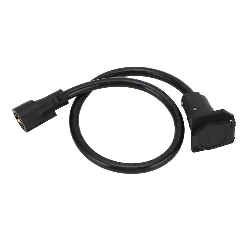 Trailer Extension Cord 7 Way 3ft Double Prong Male Plug