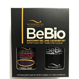 BIO SEAWEED BEBIO matching gel and lacquer set MARDI GRAS #11