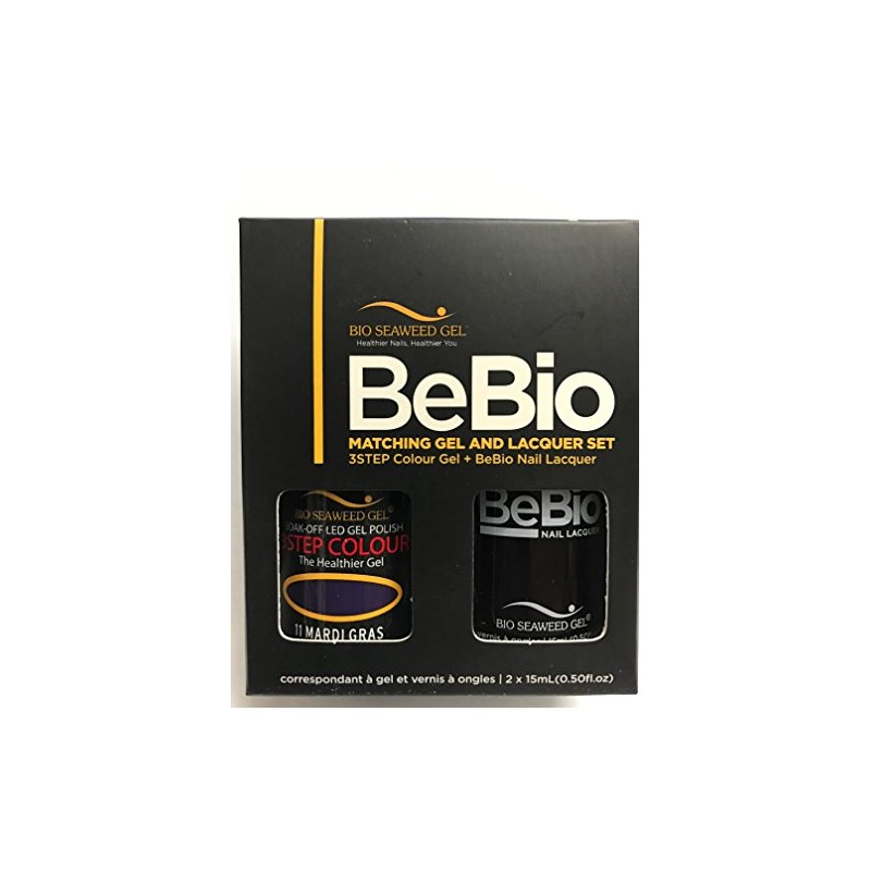 BIO SEAWEED BEBIO matching gel and lacquer set MARDI GRAS