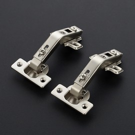 Ravinte 1 Pair 2 Pack Kitchen Cabinet Hinges, 135 Degree Kitchen Door Hinges Compatible with Lazy Susan Corner Cupboard，Full Overlay Face Frame Concealed Corner Cabinet Hardware