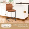 Sophia & William Brown Bar Stools, Counter Height 24" Bar