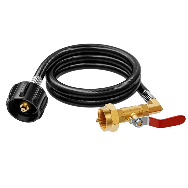 Rushare New Updated Propane Refill Adapter 20lb to 1lb Camping,