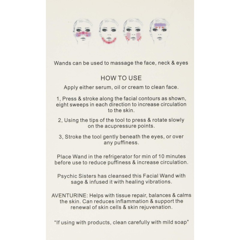 Psychic Sisters Black Obsidian Holistic Face Wand