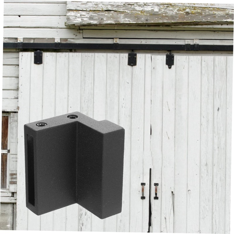 TEHAUX Flat Track Barn Door Stop Durable Zinc Alloy Sliding
