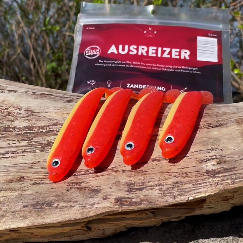 Zanderfang Rubber Fish Cod Fishing Lure Attractant UV Rubber Fish