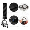 Turcee Leather Car Keychain - Carbon Fiber Interior Key Fob