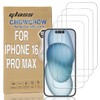 4PACK TEMPERED GLASS SCREEN PROTECTORS FOR IPHONE16 PRO MAX -