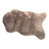 Kinzler J-10431/105, Taupe Fur Rug, 100% Polyacrylic in Pile, Backside