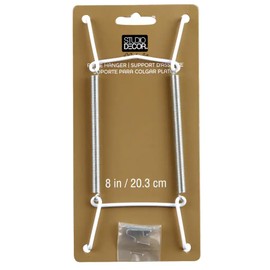 Plate Hanger, Wall and Mounting Hardware - Fits Decorative Plates and platters - Heavy duty polished brass - Non scratch hooks - Includes wall mount kit (11" (27.9 cm))