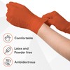 WECARE Orange 8 Mil Nitrile Gloves Large 100 Pack -