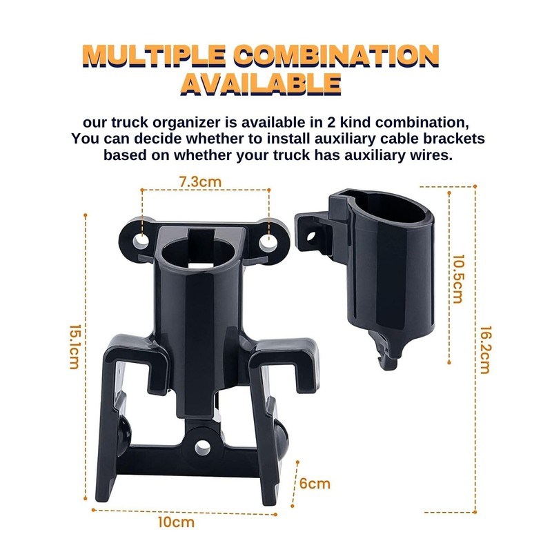 TORQUE Glad Hand Holder Kit for Semi Trucks, Air Brake