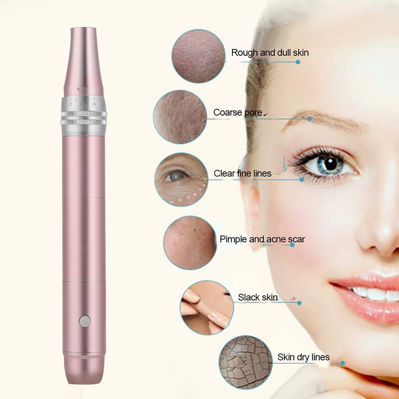 Electric Micro Needle Pen Anti-Aging Skin Repairing Spot Removing Beauty