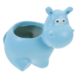 SUPVOX Hippo Whale Planter Home Accents Decor Mini Baskets Hippo Planter Pot Hippo Succulent Planter Hippo Flowerpot Dragon Boat Paddle Succulent Plant Pots Succulent Plants