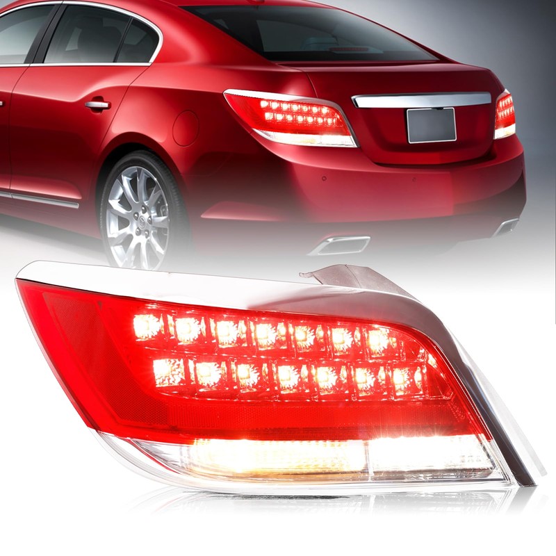 Aosky LED Taillights Assembly Compatible with Fit for 2010-2013 Buick