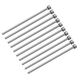 uxcell Straight Ejector Pins, 2.5mm(0.1") Dia. 65Mn Steel Round Tip Punch 100mm(3.94") Long for Mechanical Maintenance 20Pcs