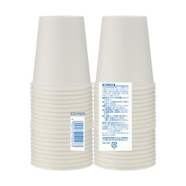 Nippon Dexy KHN507EA Paper Cup, Economoware, 8.1 fl oz (205 ml), White, Approx. Width 2.8 x Height 3.1 x Depth 2.8 inches (7.2 x 7.9 x 7.2 cm), For Both Hot and Cold Use, Pack of 50