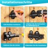 Pack of 2 automatic door latches, spring latches, lock lock,