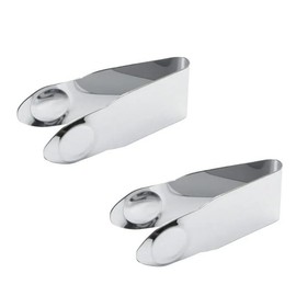 2PCS Silver Stainless Steel Strawberry Huller Fruit Stem Remover Home Kitchen Tools for Cherry Tomato 2.8 * 1 Small in Size,Easy to Use,Fruit and Vegetable Tools,Kitchen and Dining,Corers and Pitters