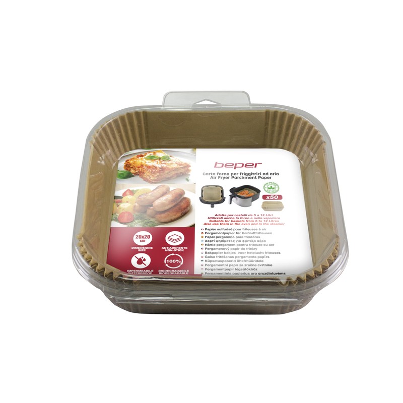 BEPER C103ACC004 Set of 50 BEPER Oven Paper Trays, Ideal