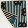 Atsuko Matano 181007-0508-02 Women's Triple Gauze Handkerchief (Blue/100% Cotton), Gauze