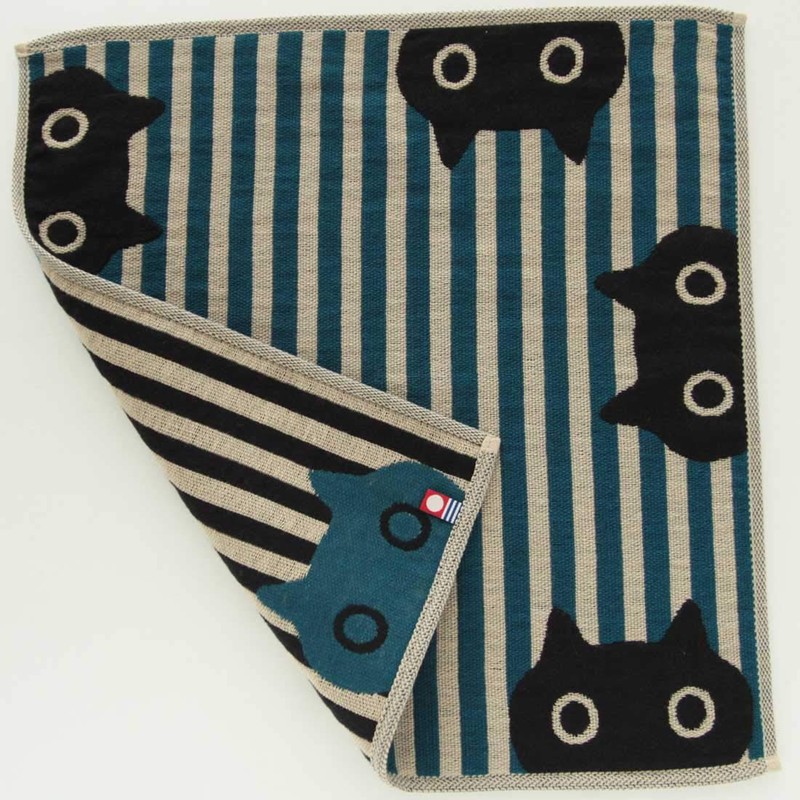 Atsuko Matano 181007-0508-02 Women's Triple Gauze Handkerchief (Blue/100% Cotton), Gauze