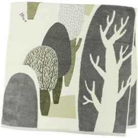Kusunobashi Crest Woven Morita MiW Morita House Bath Towel, Gray A-65603-11-GY 23.6 x 47.2 inches (60 x 120 cm)
