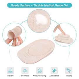 Fersenschalen, GelFerseneinsätze zur Linderung von Fersenschmerzen, Fersenpolster bei Plantarfasziitis, Calcaneal Spor, Fersenborstis, Achillessehnenentzündung, kleine Größe für Männer, Frauen und