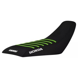 Honda 1999-2007 Honda TRX 400EX TRX 400 EX Seat Cover ALL BLACK / GREEN RIBS #203