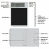 10-Inch Rechargeable LCD Calendar Notepad with Digital Clock Temperature and