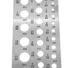 SQXBK Drill Gauge Stainless Steel Drill Bit Size Checker Plate
