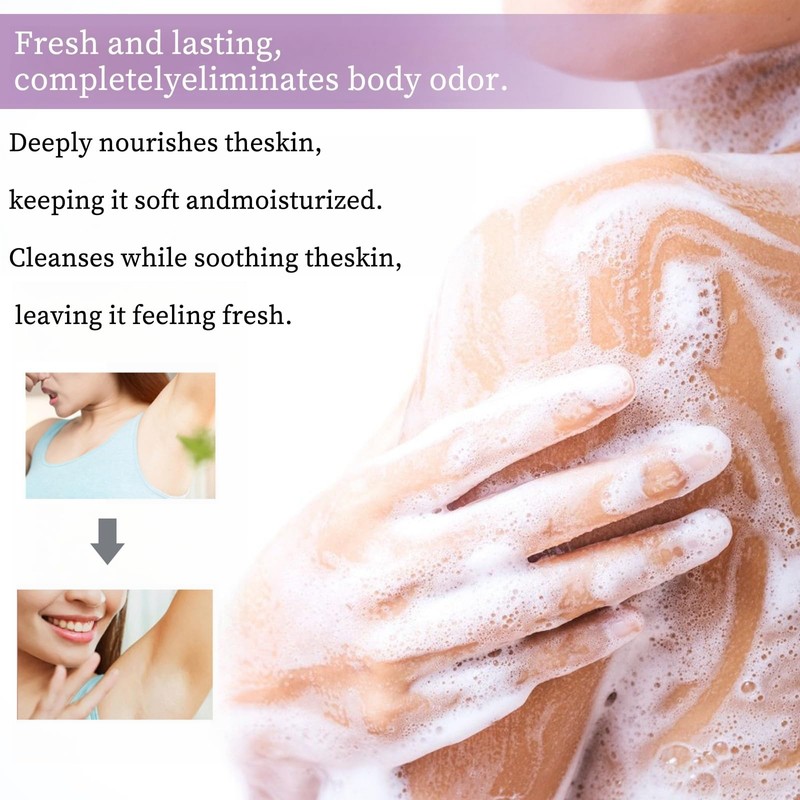 Persimmon Body Wash Body Odor Control,Anti-Odor Natural Persimmon Bo-dy Wa-sh