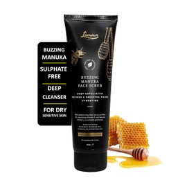 L'amour Natural | Luxury Face & Body Scrub | Vegan | Paraben & SLS Free | Exfoliating | Deep Cleanser |150ml (Honey)