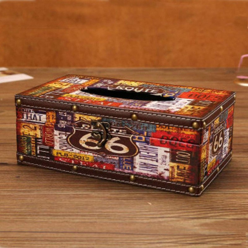 [Fumemo] Tissue Paper Box Cover Case Antique Retro Vintage American